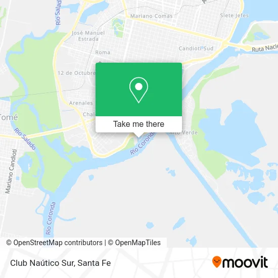 Club Naútico Sur map