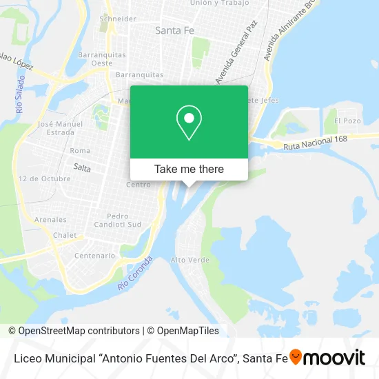 Mapa de Liceo Municipal “Antonio Fuentes Del Arco”