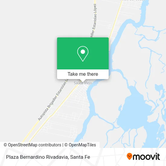 Mapa de Plaza Bernardino Rivadavia