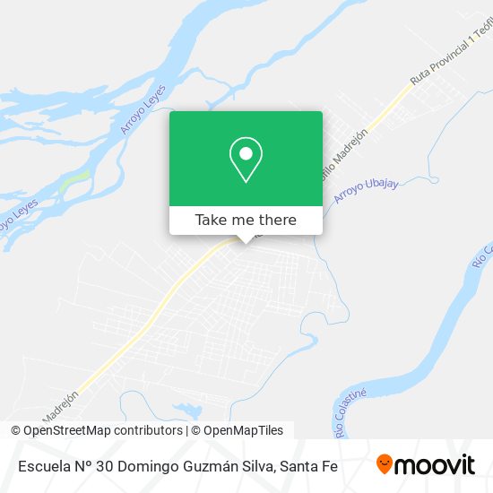Mapa de Escuela Nº 30 Domingo Guzmán Silva