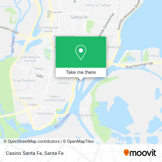 Casino Santa Fe map