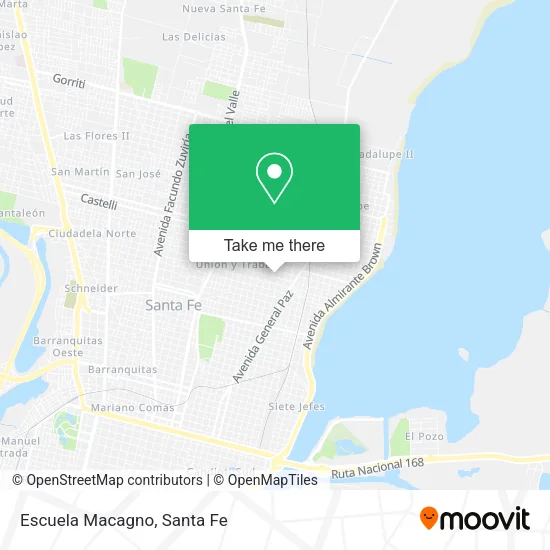 Escuela Macagno map