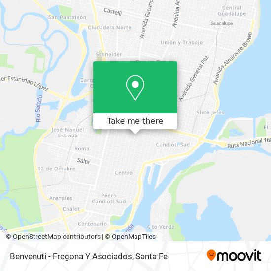 Benvenuti - Fregona Y Asociados map