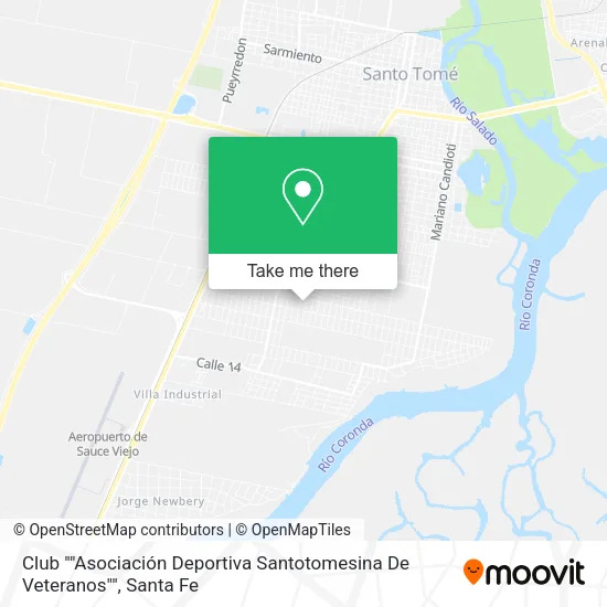 Club ""Asociación Deportiva Santotomesina De Veteranos"" map