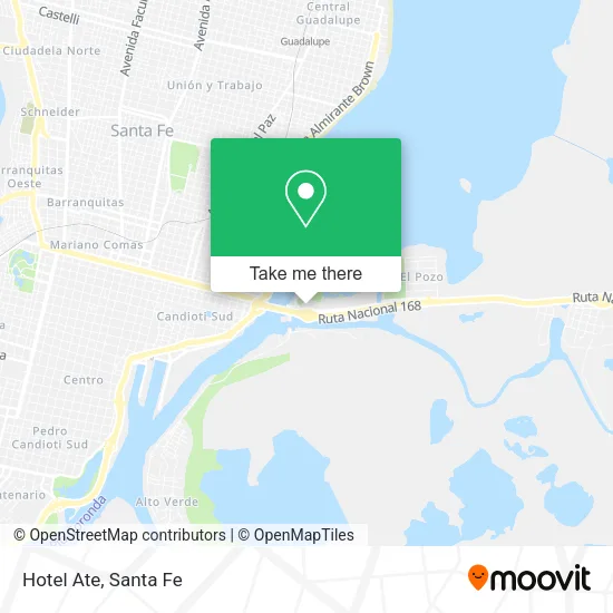 Hotel Ate map