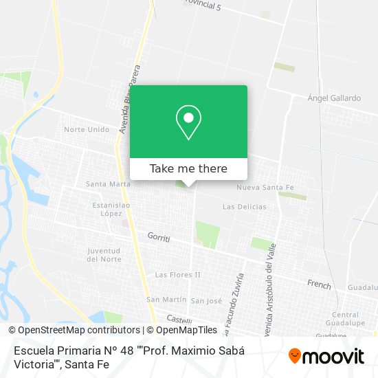 Escuela Primaria Nº 48 ""Prof. Maximio Sabá Victoria"" map