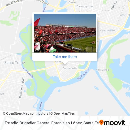 Mapa de Estadio Brigadier General Estanislao López