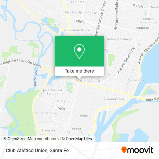 Club Atlético Unión map