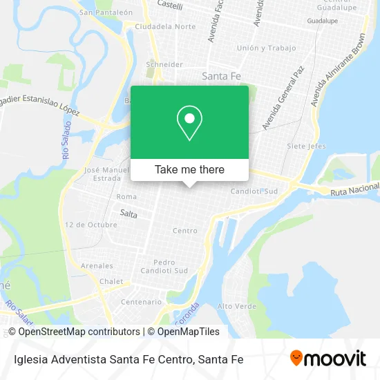 Iglesia Adventista Santa Fe Centro map