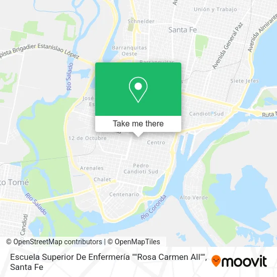 Escuela Superior De Enfermería ""Rosa Carmen All"" map