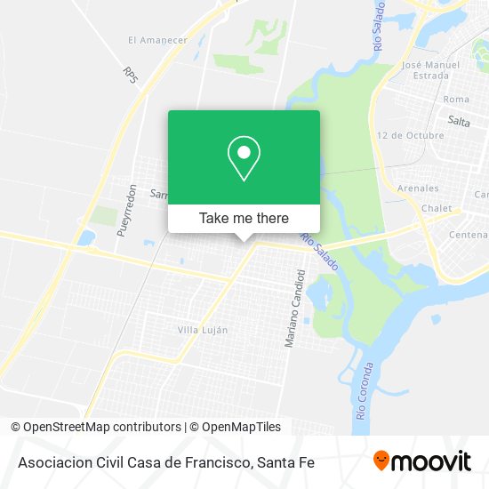 Mapa de Asociacion Civil Casa de Francisco