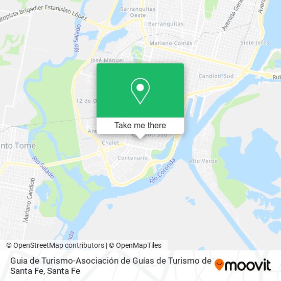 Guia de Turismo-Asociación de Guías de Turismo de Santa Fe map