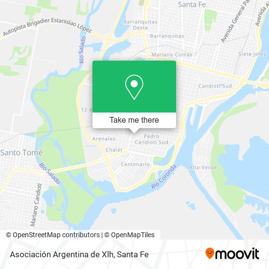 Asociación Argentina de Xlh map