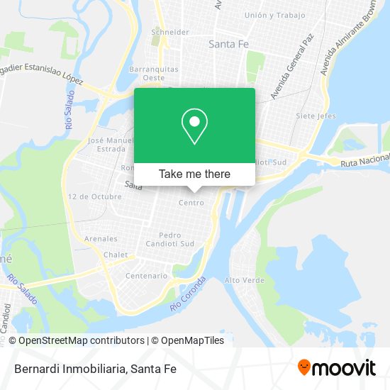 Mapa de Bernardi Inmobiliaria