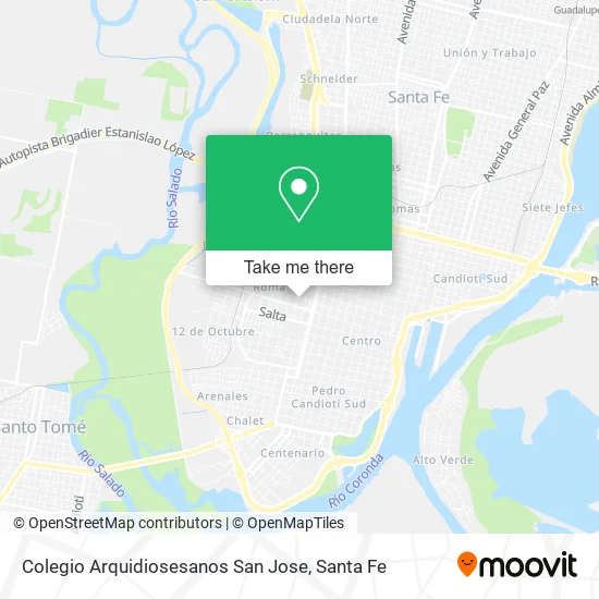 Colegio Arquidiosesanos San Jose map