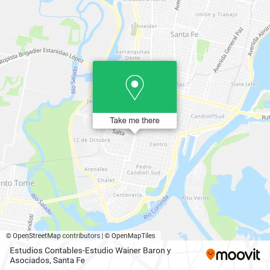 Estudios Contables-Estudio Wainer Baron y Asociados map