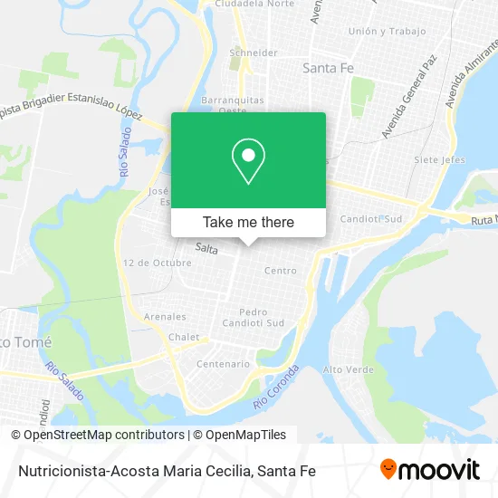 Nutricionista-Acosta Maria Cecilia map