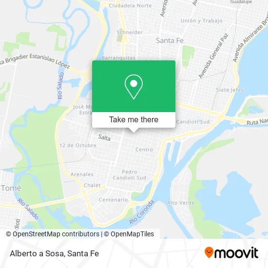 Alberto a Sosa map