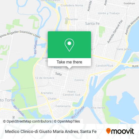 Medico Clinico-di Giusto María Andres map