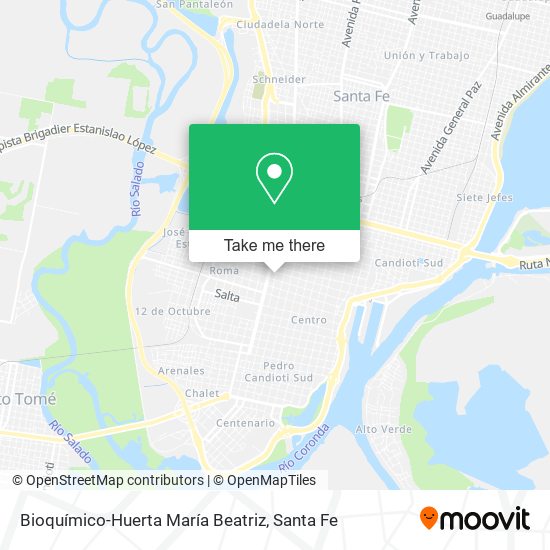 Bioquímico-Huerta María Beatriz map