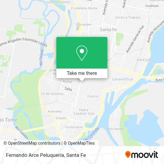 Fernando Arce Peluquería map