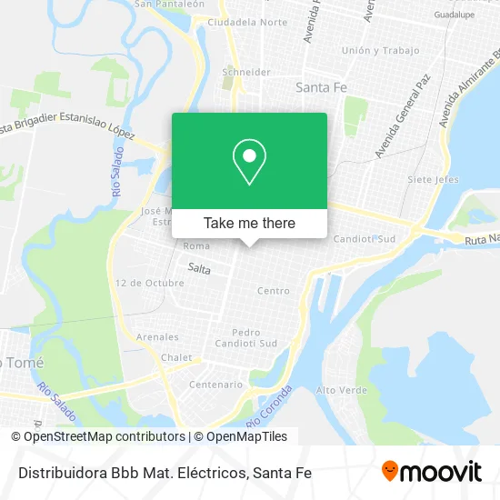 Distribuidora Bbb Mat. Eléctricos map