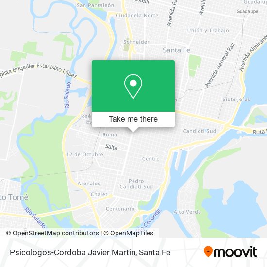 Mapa de Psicologos-Cordoba Javier Martin