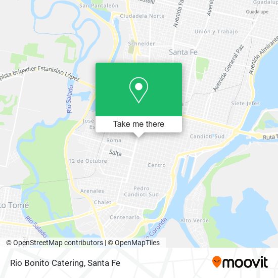 Rio Bonito Catering map