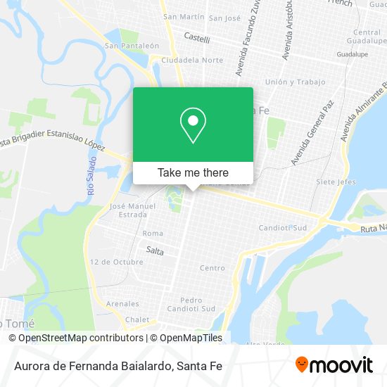 Aurora de Fernanda Baialardo map