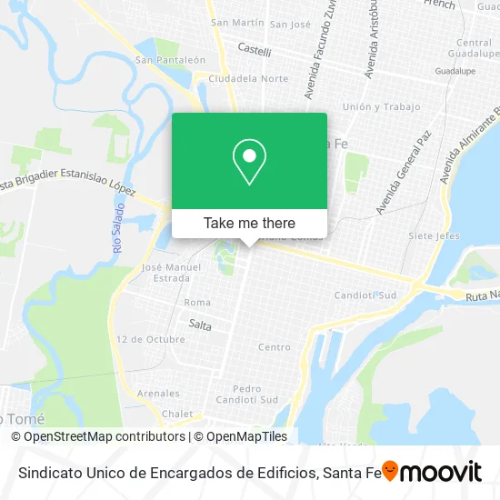 Sindicato Unico de Encargados de Edificios map