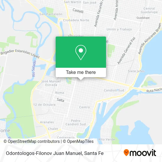 Odontologos-Filonov Juan Manuel map