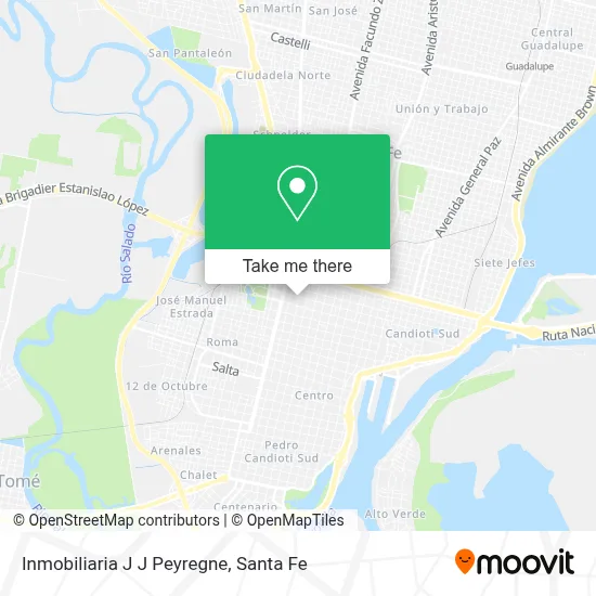 Inmobiliaria J J Peyregne map