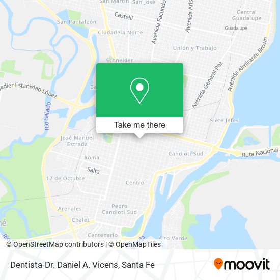 Dentista-Dr. Daniel A. Vicens map
