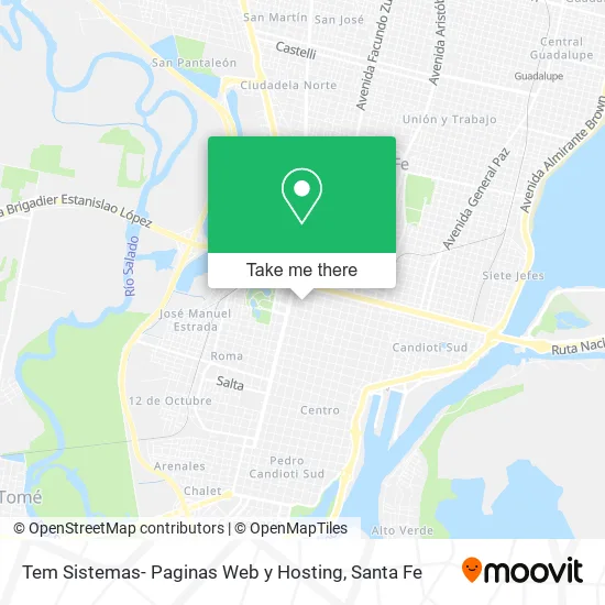 Tem Sistemas- Paginas Web y Hosting map