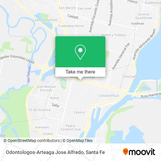 Mapa de Odontologos-Arteaga Jose Alfredo