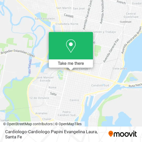 Cardiologo-Cardiologo Papini Evangelina Laura map