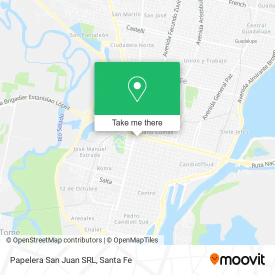 Papelera San Juan SRL map