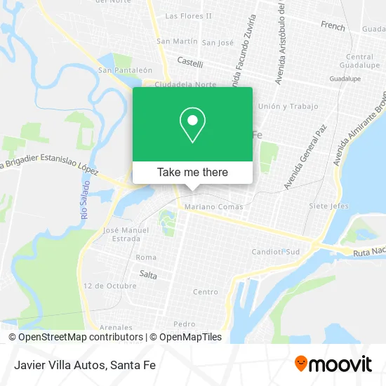 Javier Villa Autos map