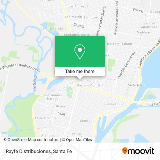 Rayfe Distribuciones map