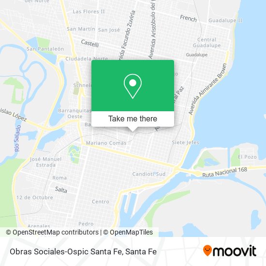 Obras Sociales-Ospic Santa Fe map