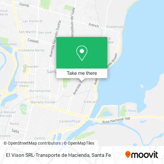 El Vison SRL-Transporte de Hacienda map