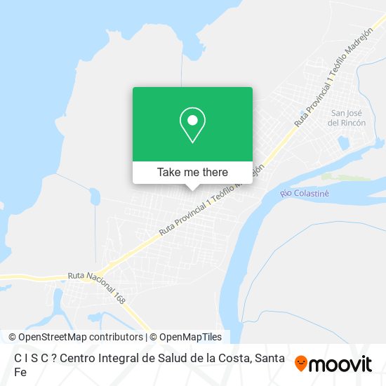 Mapa de C I S C ? Centro Integral de Salud de la Costa