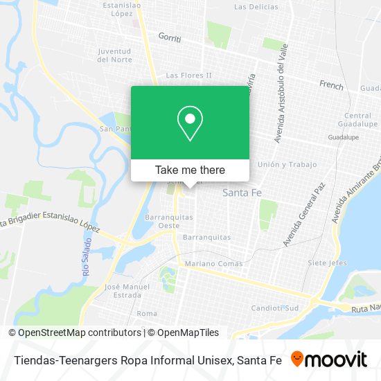Tiendas-Teenargers Ropa Informal Unisex map