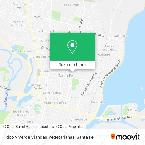 Rico y Verde Viandas Vegetarianas map