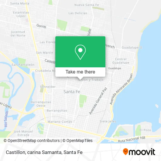 Castillon, carina Samanta map