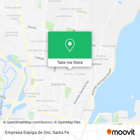 Empresa Espiga de Oro map