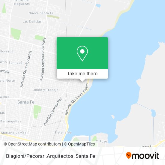 Mapa de Biagioni/Pecorari.Arquitectos