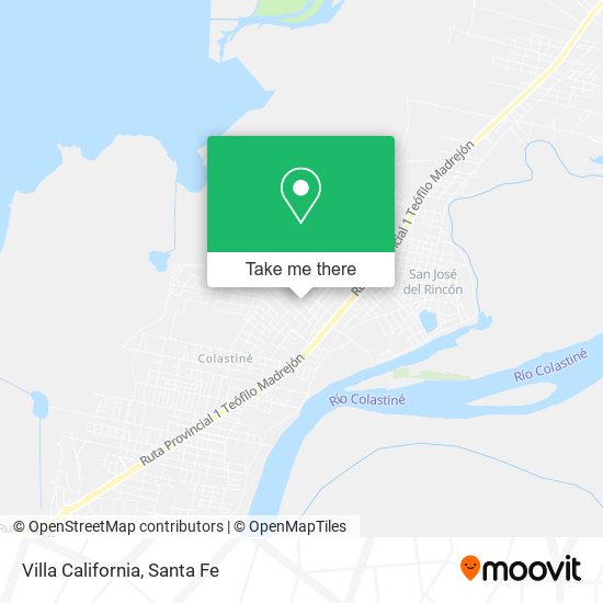 Villa California map