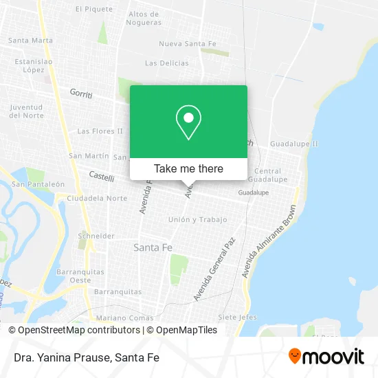 Dra. Yanina Prause map