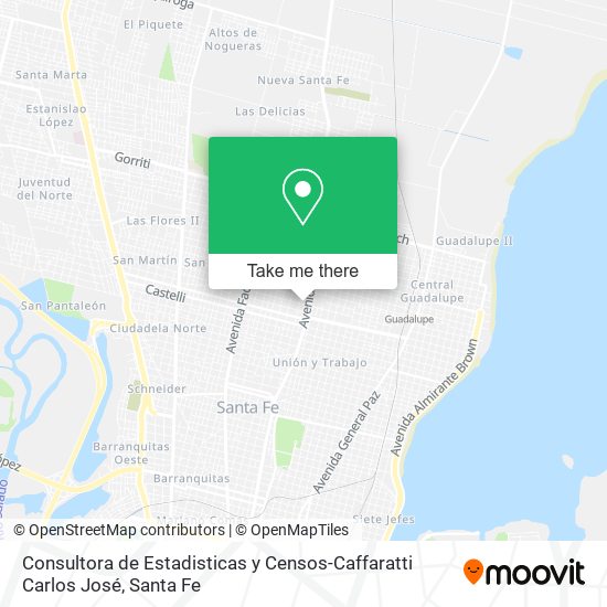 Consultora de Estadisticas y Censos-Caffaratti Carlos José map